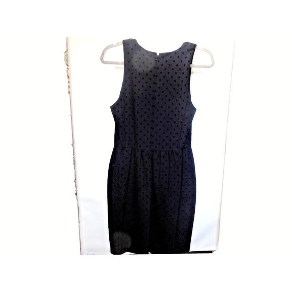 J Crew Women's Jacquard Polka Dot, Sleeveless A-Line, Little Black dress Size Sm - Picture 2 of 6